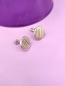Minimal İz Küpe Gümüş