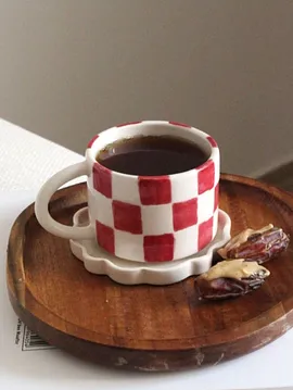 Red White Mug  Kırmızı