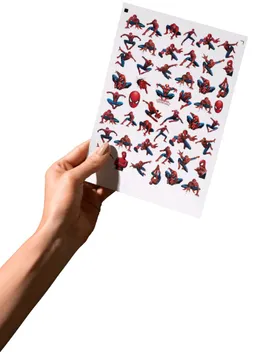 Spiderman Örümcek Adam Sticker  Kırmızı