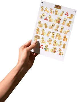 Mu Little Pony Applejack Sticker  Sarı