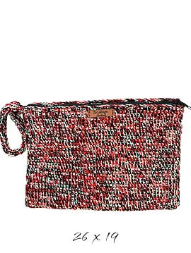 Örme Clutch Çanta Çok Renkli