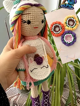 Unicorn Bebek Ve Toka  Çok Renkli