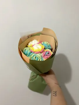 Renkli Gül Çok Renkli