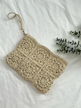 Clutch Çanta Krem Rengi