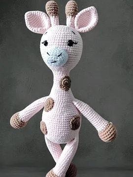 Amigurami Oyuncak Zürafa  Pembe