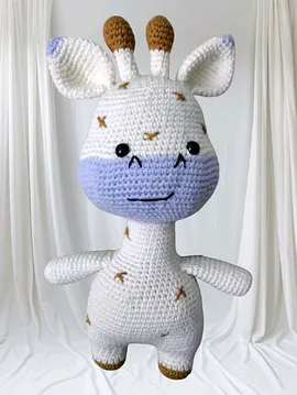 Amigurami Oyuncak Zürafa  Beyaz