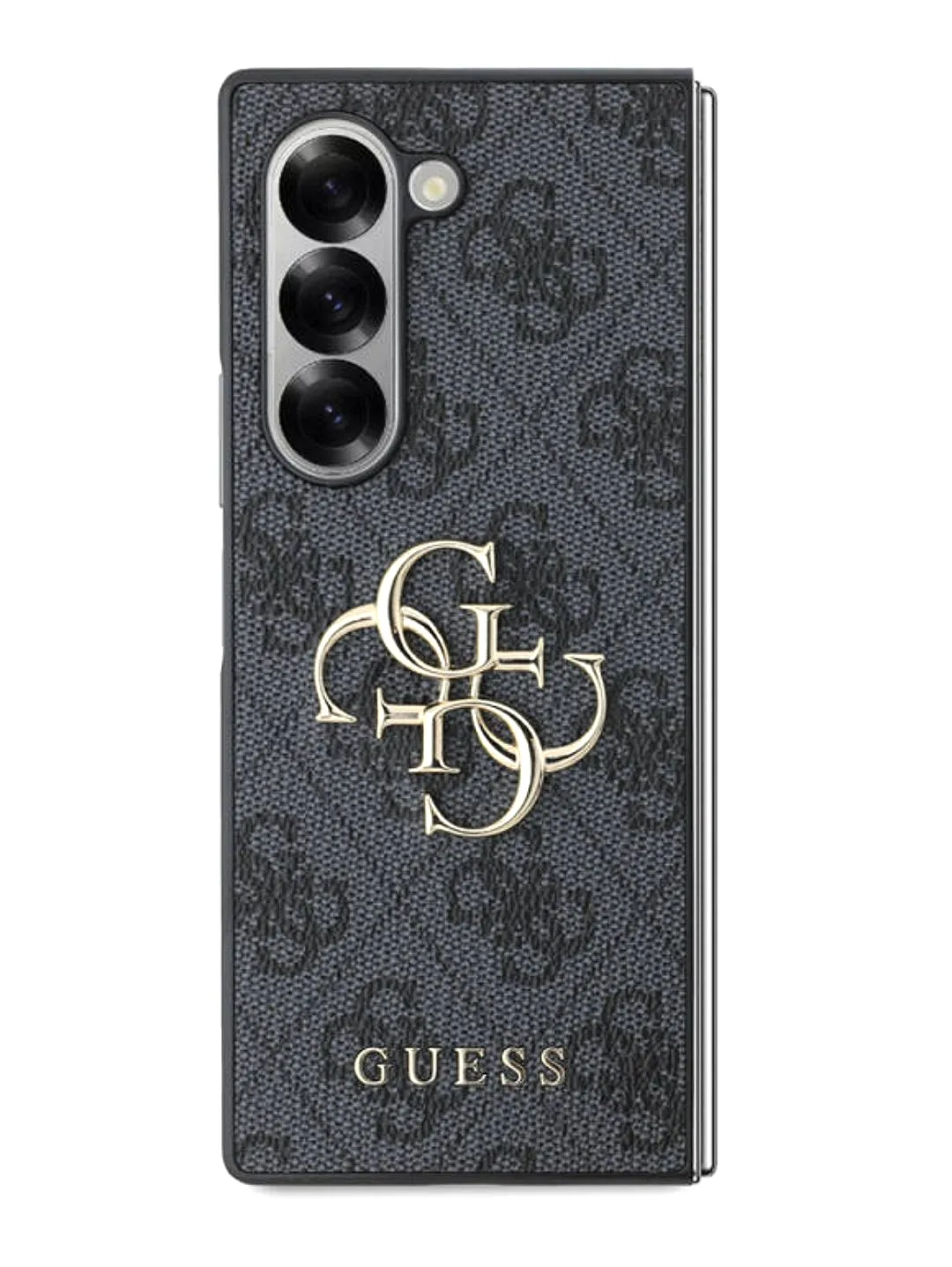 Galaxy Z Fold 6 Kılıf Guess Orjinal Lisanslı Leather Metal Logo