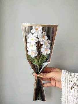 Unutma Beni Çiçeği Buketi Beyaz