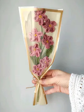 Unutma Beni Çiçeği Buketi Gül Kurusu Gül Rengi