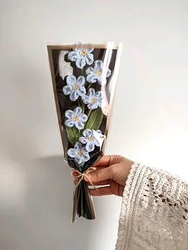 Unutma Beni Çiçeği Unutma Beni Buketi Yapay Çiçek Bebek Mavisi