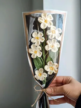 Unutma Beni Çiçeği Buketi Açık Krem Krem Rengi